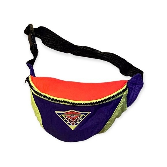 Gitano Vintage Neon Fanny Pack Bag - Picture 3 of 7